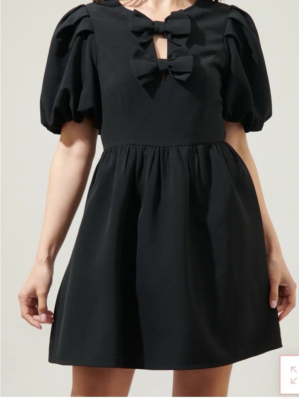 Sugarlips Black Chelsea Bow Tie Mini Dress